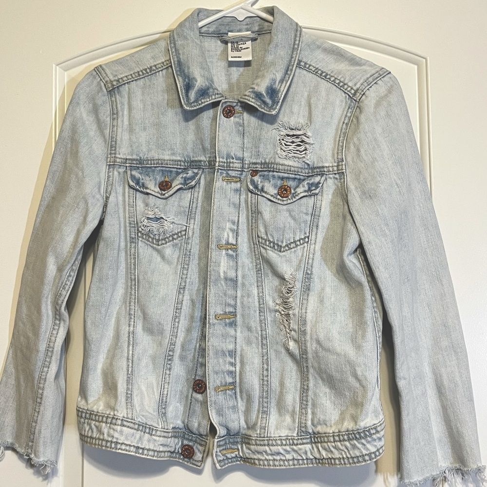 H&M Distressed Denim Jacket